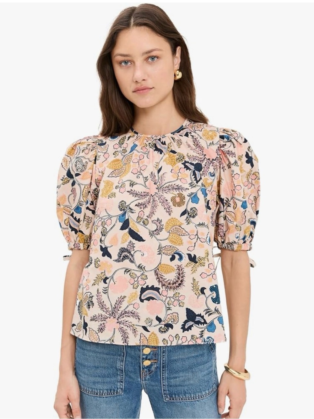 Ulla Johnson Coralie Short Sleeve Blouse